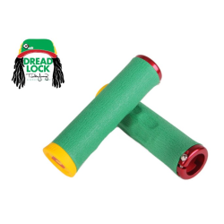 Mânere de bicicletă ODI F-1 SERIES DREAD LOCK V2.1 LOCK-ON GRIPS Rasta Colourway Mânere de bicicletă ODI F-1 SERIES DREAD LOCK V2.1 LOCK-ON GRIPS Rasta Colourway