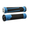 Mânere de bicicletă ODI AG2 v2.1 Lock-On Grips Negru/Albastru cu Cleme Albastre