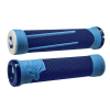 Mânere de bicicletă ODI AG2 v2.1 Lock-On Grips Albastru/Albastru deschis cu Cleme Albastre