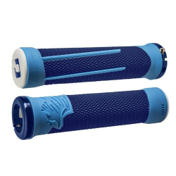 Mânere de bicicletă ODI AG2 v2.1 Lock-On Grips Albastru/Albastru deschis cu Cleme Albastre Mânere de bicicletă ODI AG2 v2.1 Lock-On Grips Albastru/Albastru deschis cu Cleme Albastre