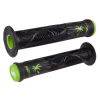 Mânere de bicicletă ODI Hucker Signature w/Flange GRIPS Negru/Verde