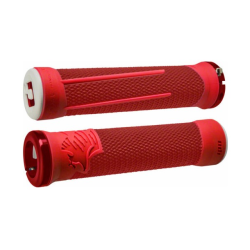 Mânere de bicicletă ODI AG2 v2.1 Lock-On Grips Roșu/ Roșu Aprins