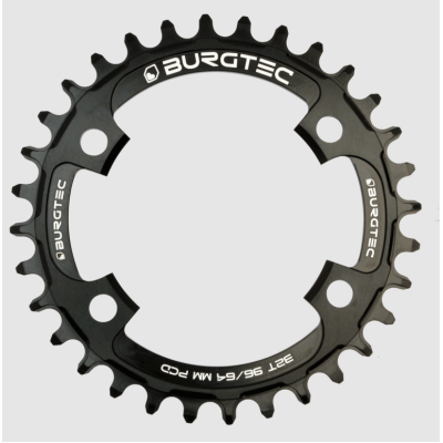 Pinion față pentru bicicletă BURGTEC 96/64mm PCD Thick Thin Chainring ­32T Burgtec Black
