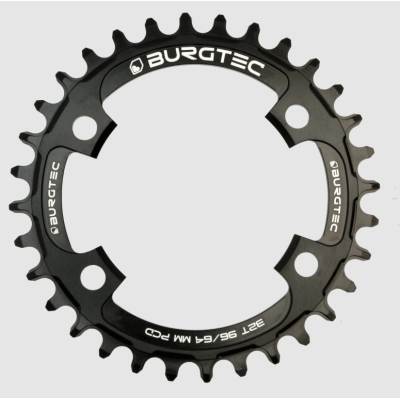 Pinion față pentru bicicletă BURGTEC 96/64mm PCD Thick Thin Chainring ­34T ­Burgtec Black