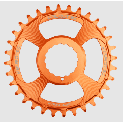 Pinion față pentru bicicletă BURGTEC Cinch Thick Thin Chainring­ 28T Iron Bro Orange