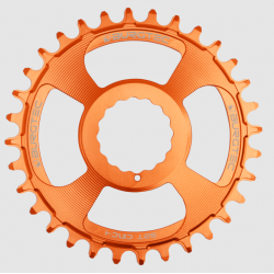 Pinion față pentru bicicletă BURGTEC Cinch Thick Thin Chainring 32T Iron Bro Orange Pinion față pentru bicicletă BURGTEC Cinch Thick Thin Chainring 32T Iron Bro Orange