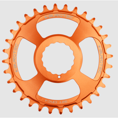 Pinion față pentru bicicletă  BURGTEC Cinch Thick Thin Chainring ­32T­ Iron Bro Orange