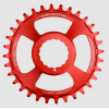 Pinion față pentru bicicletă BURGTEC Cinch Thick Thin Chainring 32T ­Race Red