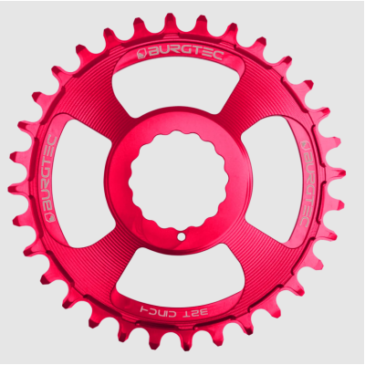 Pinion față pentru bicicletă BURGTEC Cinch Thick Thin Chainring ­32T­ Toxic Barbie