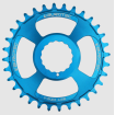 Pinion față pentru bicicletă BURGTEC Cinch Thick Thin Chainring 32T ­Deep Blue thumb