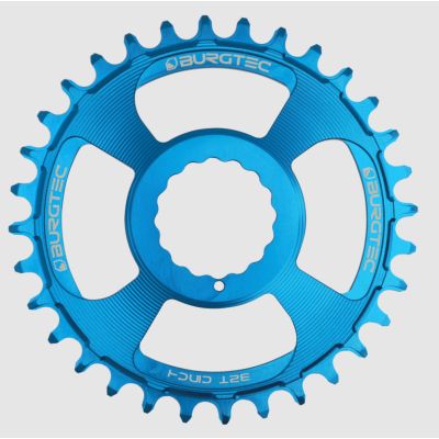 Pinion față pentru bicicleta BURGTEC Cinch Thick Thin Chainring ­34T ­Deep Blue