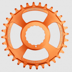 Pinion față pentru bicicletă BURGTEC Cinch Thick Thin Chainring 34T Iron Bro Orange Pinion față pentru bicicletă BURGTEC Cinch Thick Thin Chainring 34T Iron Bro Orange