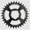 Pinion față pentru bicicletă  BURGTEC GXP 6mm Offset Thick Thin Chainring ­Burgtec Black ­34T