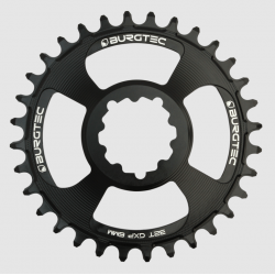 Pinion față pentru bicicletă  BURGTEC GXP 6mm Offset Thick Thin Chainring ­Burgtec Black ­34T