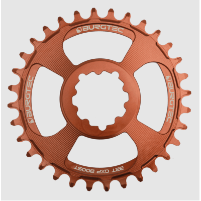 Pinion față pentru bicicletă BURGTEC GXP Boost 3mm Offset Thick Thin Chainring ­32T Kash Bronze