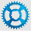 Pinion față pentru bicicleta BURGTEC GXP Boost 3mm Offset Thick Thin Chainring 34T Deep Blue Pinion față pentru bicicleta BURGTEC GXP Boost 3mm Offset Thick Thin Chainring 34T Deep Blue thumb