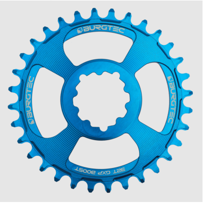 Pinion față pentru bicicleta BURGTEC GXP Boost 3mm Offset Thick Thin Chainring ­34T­ Deep Blue