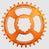 Pinion față pentru bicicleta BURGTEC GXP Boost 3mm Offset Thick Thin Chainring ­34T ­Iron Bro Orange