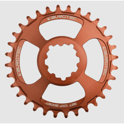 Pinion față pentru bicicleta  BURGTEC GXP Boost 3mm Offset Thick Thin Chainring ­34T ­Kash Bronze