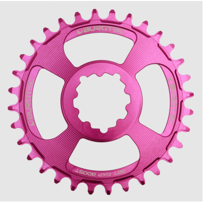 Pinion față pentru bicicleta  BURGTEC GXP Boost 3mm Offset Thick Thin Chainring ­34T ­Purple Rain