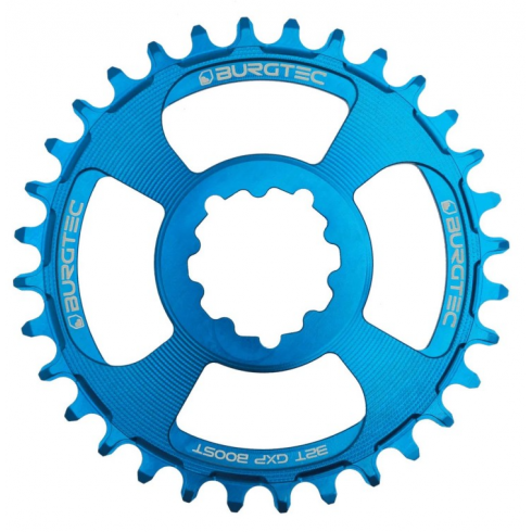 Pinion față pentru bicicleta BURGTEC GXP Boost 3mm Offset Thick Thin Chainring Deep Blue 32T Pinion față pentru bicicleta BURGTEC GXP Boost 3mm Offset Thick Thin Chainring Deep Blue 32T