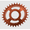 Pinion față pentru bicicleta BURGTEC Oval Cinch Thick Thin Chainring Kash Bronze ­32T