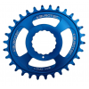 Pinion față pentru bicicleta BURGTEC Oval Cinch Thick Thin Chainring ­Deep Blue ­32T