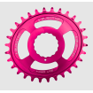 Pinion față pentru bicicleta  BURGTEC Oval Cinch Thick Thin Chainring ­Purple Rain ­32T thumb