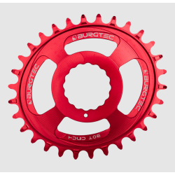 Pinion față pentru bicicleta  BURGTEC Oval Cinch Thick Thin Chainring ­Race Red ­32T