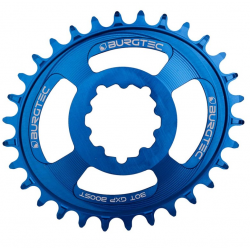 Pinion față pentru bicicleta BURGTEC Oval GXP Boost 3mm Offset Thick Thin Chainring 32T Deep Blue Pinion față pentru bicicleta BURGTEC Oval GXP Boost 3mm Offset Thick Thin Chainring 32T Deep Blue