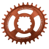 Pinion față pentru bicicleta  BURGTEC Oval GXP Boost 3mm Offset Thick Thin Chainring ­32T ­Kash Bronze