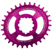 Pinion față pentru bicicleta  BURGTEC Oval GXP Boost 3mm Offset Thick Thin Chainring­ 32T Purple Rain thumb