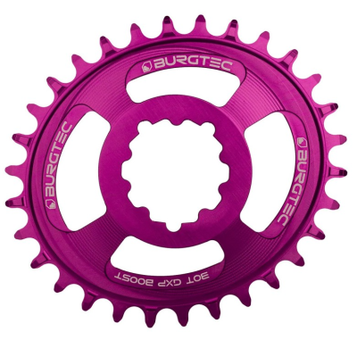 Pinion față pentru bicicleta  BURGTEC Oval GXP Boost 3mm Offset Thick Thin Chainring­ 32T Purple Rain