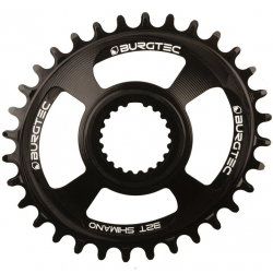Pinion față pentru bicicleta BURGTEC Oval Shimano Direct Mount Thick Thin Chainring - 32T - Burgtec Black Pinion față pentru bicicleta BURGTEC Oval Shimano Direct Mount Thick Thin Chainring - 32T - Burgtec Black