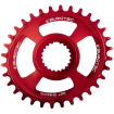 Pinion față pentru bicicletă  BURGTEC Oval Shimano Direct Mount Thick Thin Chainring - 32T - Race Red thumb