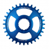 Pinion față pentru bicicletă  BURGTEC Shimano Direct Mount Thick Thin Chainring - 32T - Deep Blue