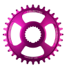 Pinion față pentru bicicletă BURGTEC Shimano Direct Mount Thick Thin Chainring - 32T - Purple Rain