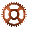 Placă ovală  BURGTEC Shimano Direct Mount Thick Thin Chainring - 34T - Kash Bronze