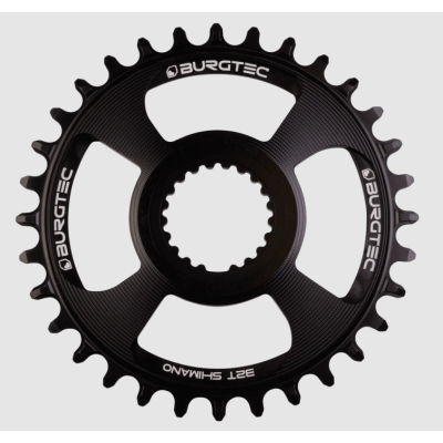 Placă ovală BURGTEC Shimano Direct Mount Thick Thin Chainring ­ 28T ­ Burgtec Black