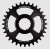 Placă ovală BURGTEC Shimano Direct Mount Thick Thin Chainring ­ 30T ­ Burgtec Black thumb