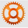 Placă ovală BURGTEC Shimano Direct Mount Thick Thin Chainring ­ 34T ­ Iron Bro Orange