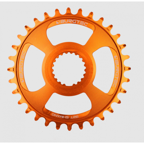 Placă ovală BURGTEC Shimano Direct Mount Thick Thin Chainring 34T Iron Bro Orange Placă ovală BURGTEC Shimano Direct Mount Thick Thin Chainring 34T Iron Bro Orange