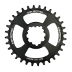 Placă ovală BURGTEC GXP Boost 3mm Offset Thick Thin Chainring ­ Burgtec Black ­ 30T thumb