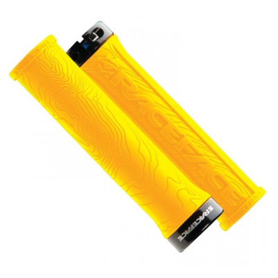 Manșoane pentru bicicletă  RACE FACE GRIP HALF NELSON W/LOCK YELLOW