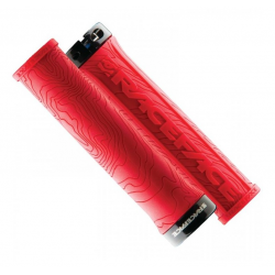 Manșoane pentru bicicletă RACE FACE GRIP HALF NELSON W/LOCK RED
