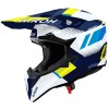 Casca motocross  AIROH WRAAAP VISION Yellow/Blue Gloss
