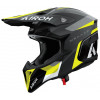 Casca motocross  AIROH WRAAAP Conquer Yellow Matt