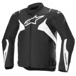 Geacă din textil ALPINESTARS T-JAWS V4 WATERPROOF BLACK/WHITE