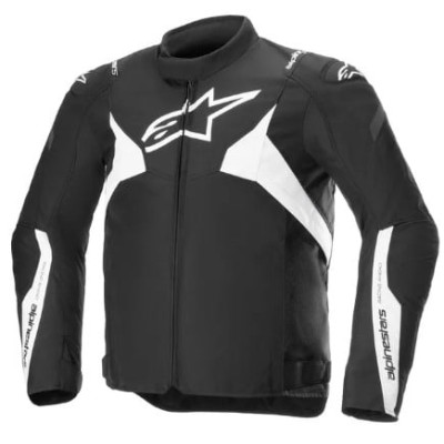 Geacă din textil ALPINESTARS T-JAWS V4 WATERPROOF BLACK/WHITE