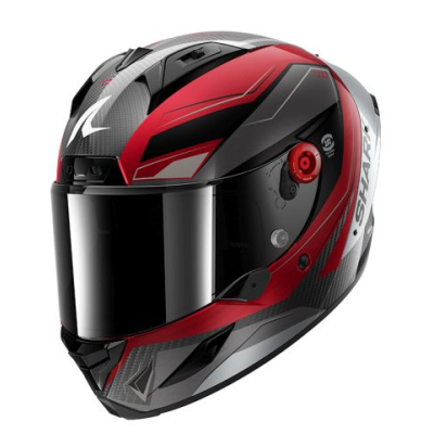 Cască SHARK AERON MEKARIUM BLACK/RED//WHITE